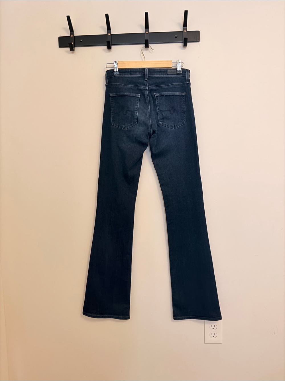 Ag Adriano Goldschmied Dark Blue Flare Jeans - Picture 2 of 5